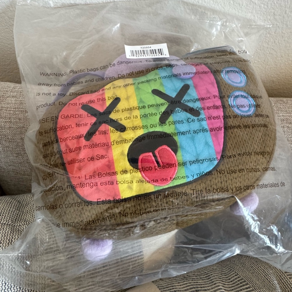 Ami Amis Jumbo Telly the Retro TV Plush 10” NWT Sealed